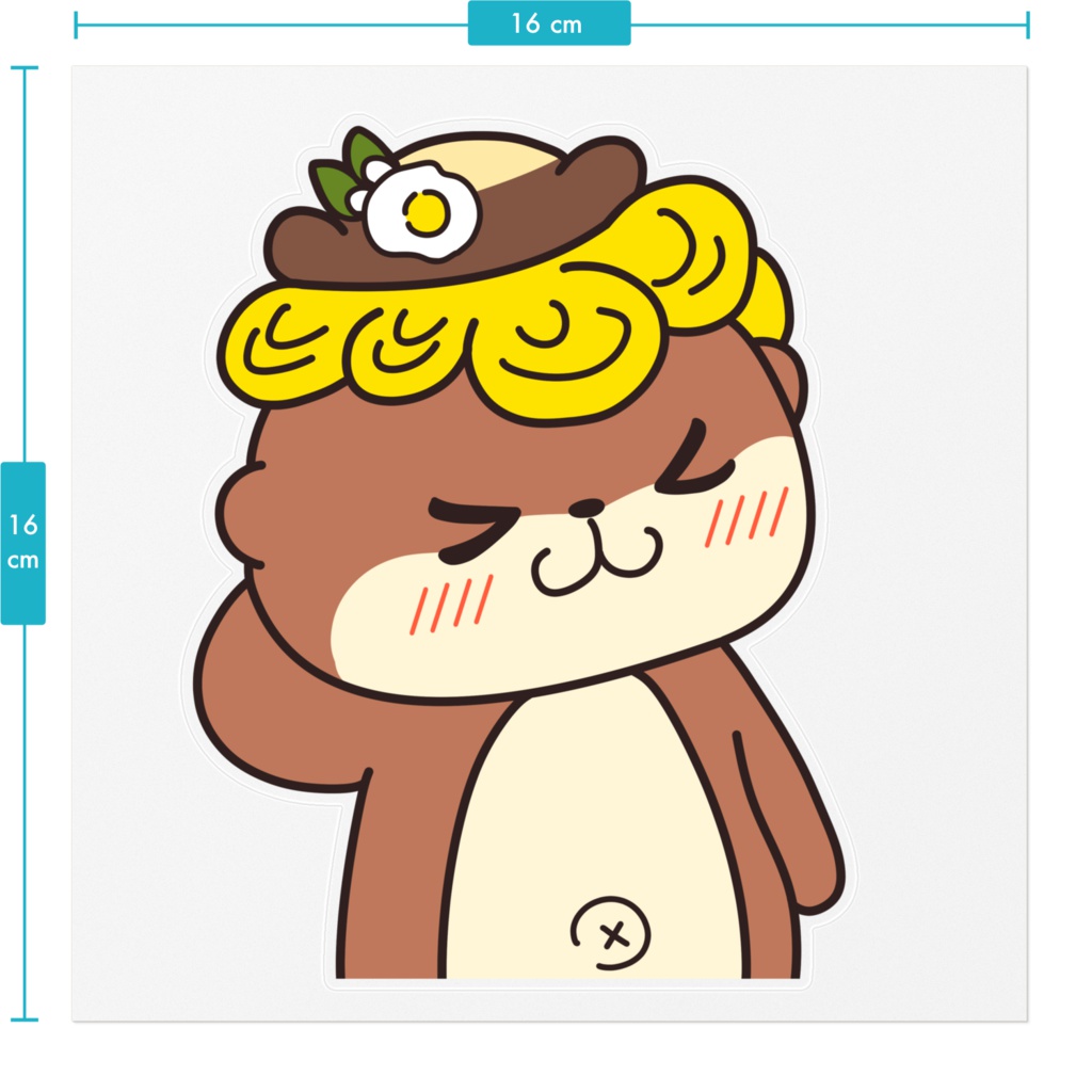 しんじょう君 てへぺろステッカーシール