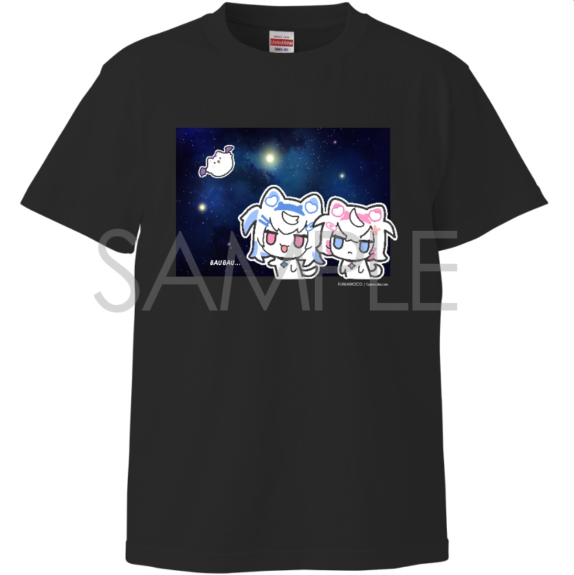 非公式FUWAMOCO宇宙Tシャツ