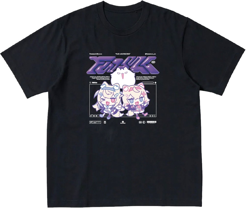 8/31受付締切【C106】非公式FUWAMOCO Tシャツ※上限あり受注生産