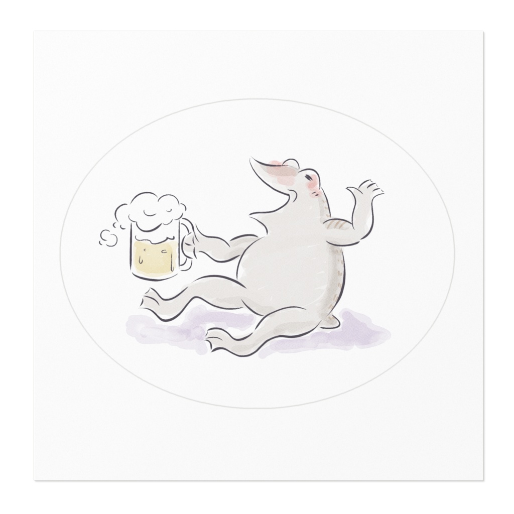 一杯やるかえるさん