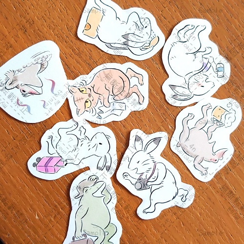 鳥獣戯画シールセット