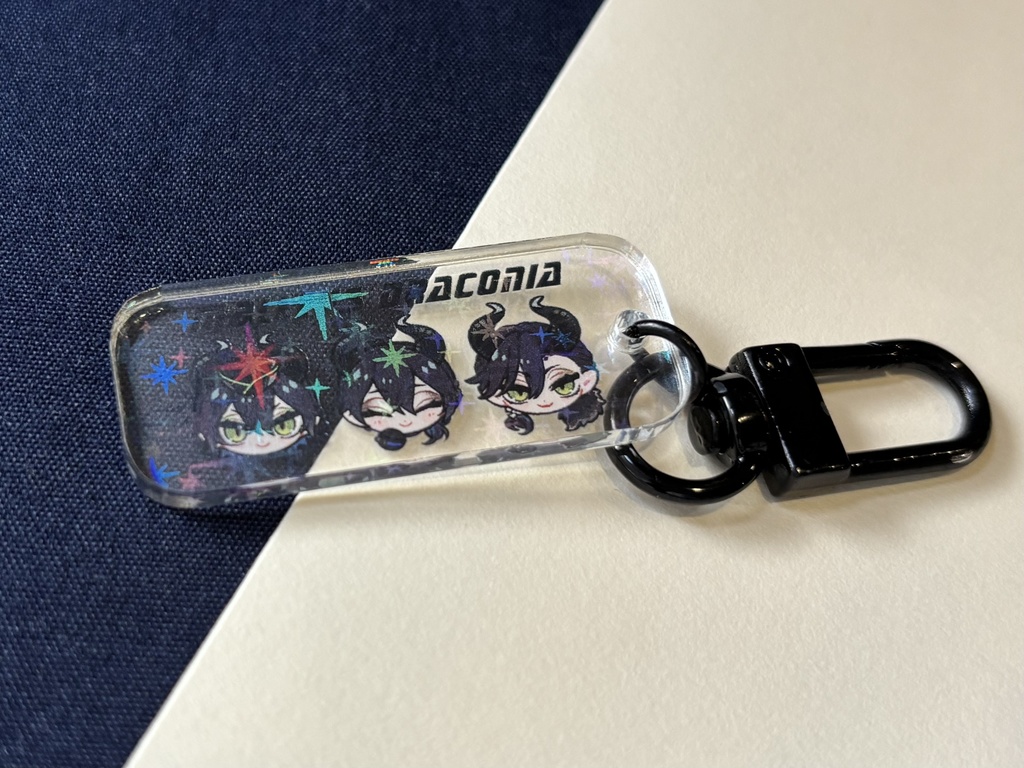 タグ風アクキー 黒(マレウス)