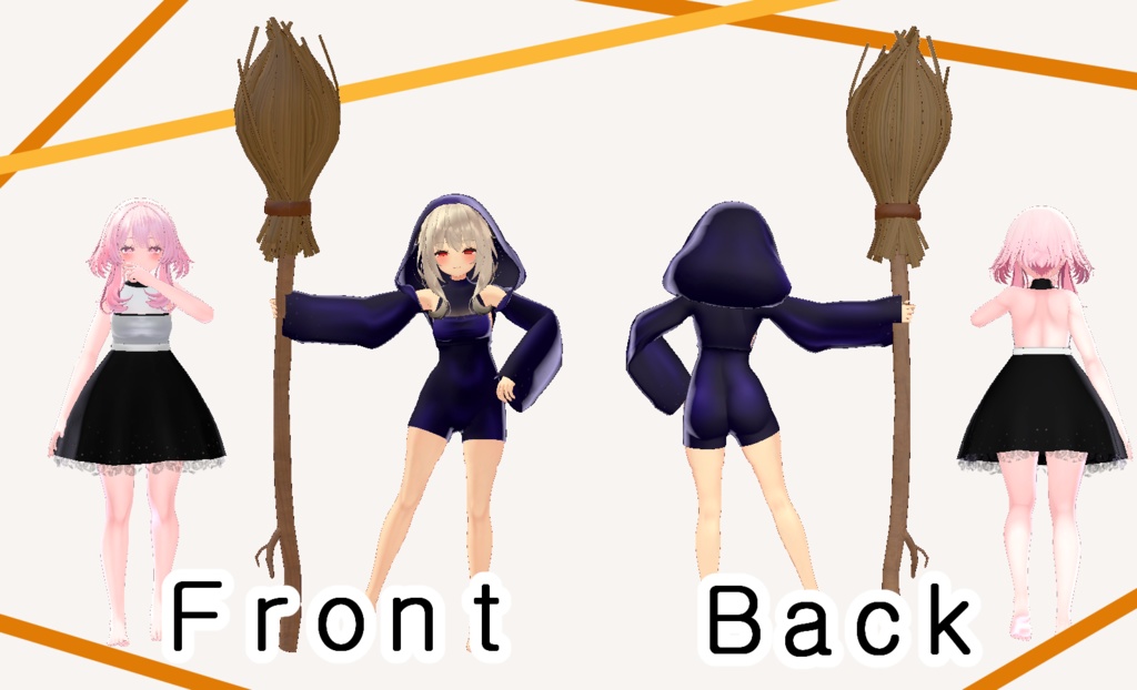 【専用衣装】日常着兼用ハロウィンコスチューム