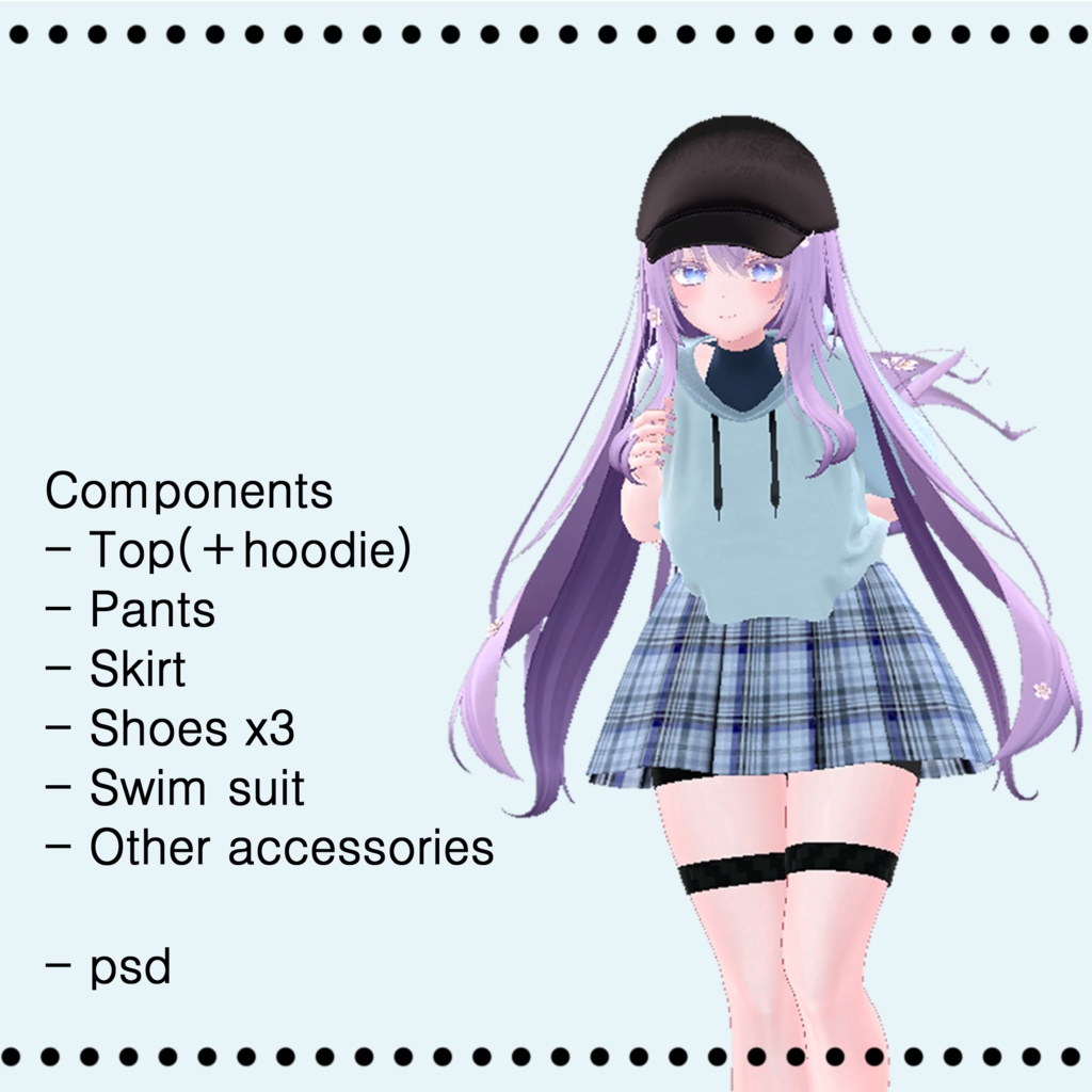 【5アバター対応】 Summer wear