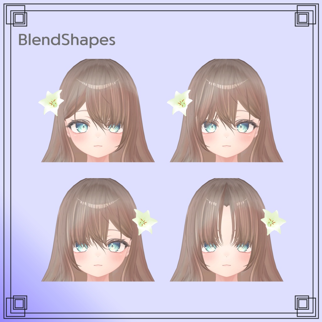 【8アバター対応】Lily hair