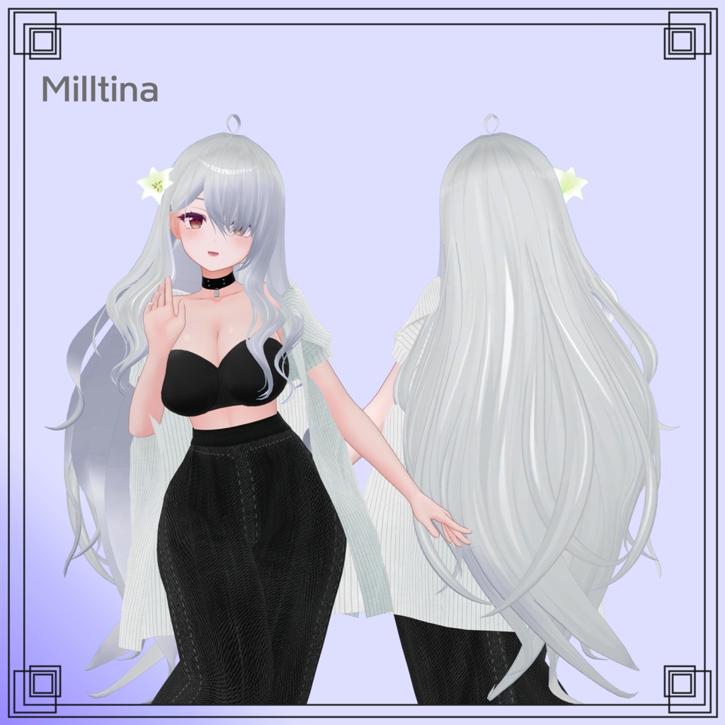 【8アバター対応】Lily hair