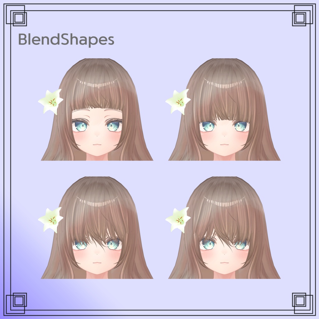 【8アバター対応】Lily hair