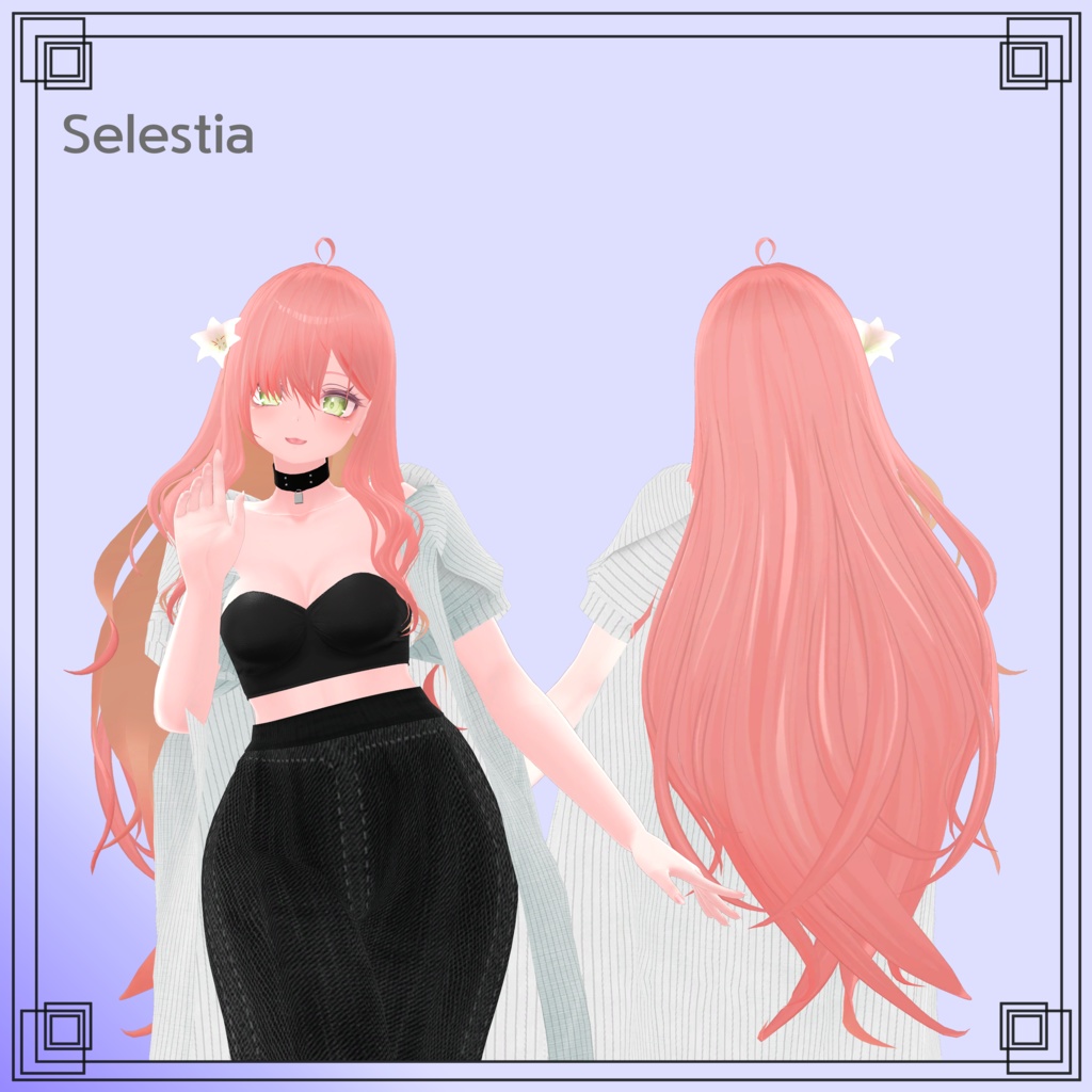 【8アバター対応】Lily hair