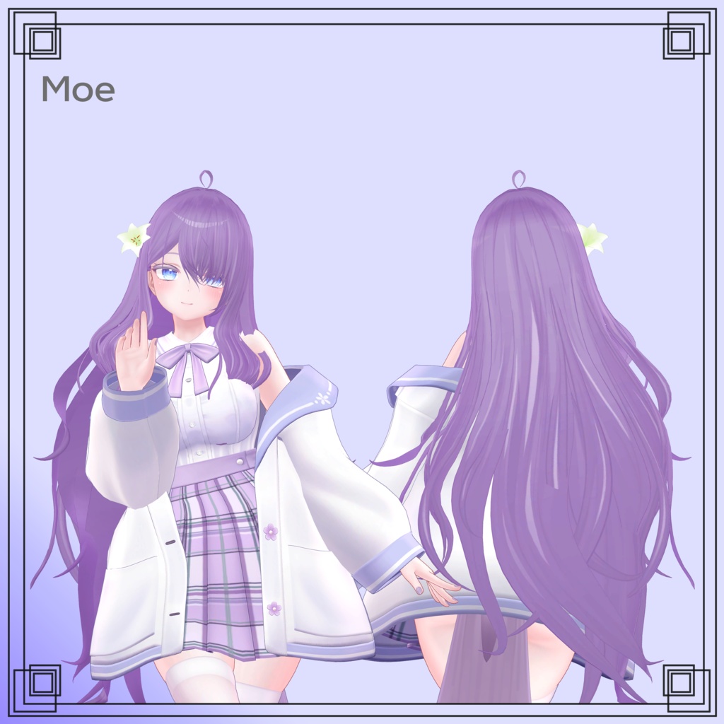 【8アバター対応】Lily hair