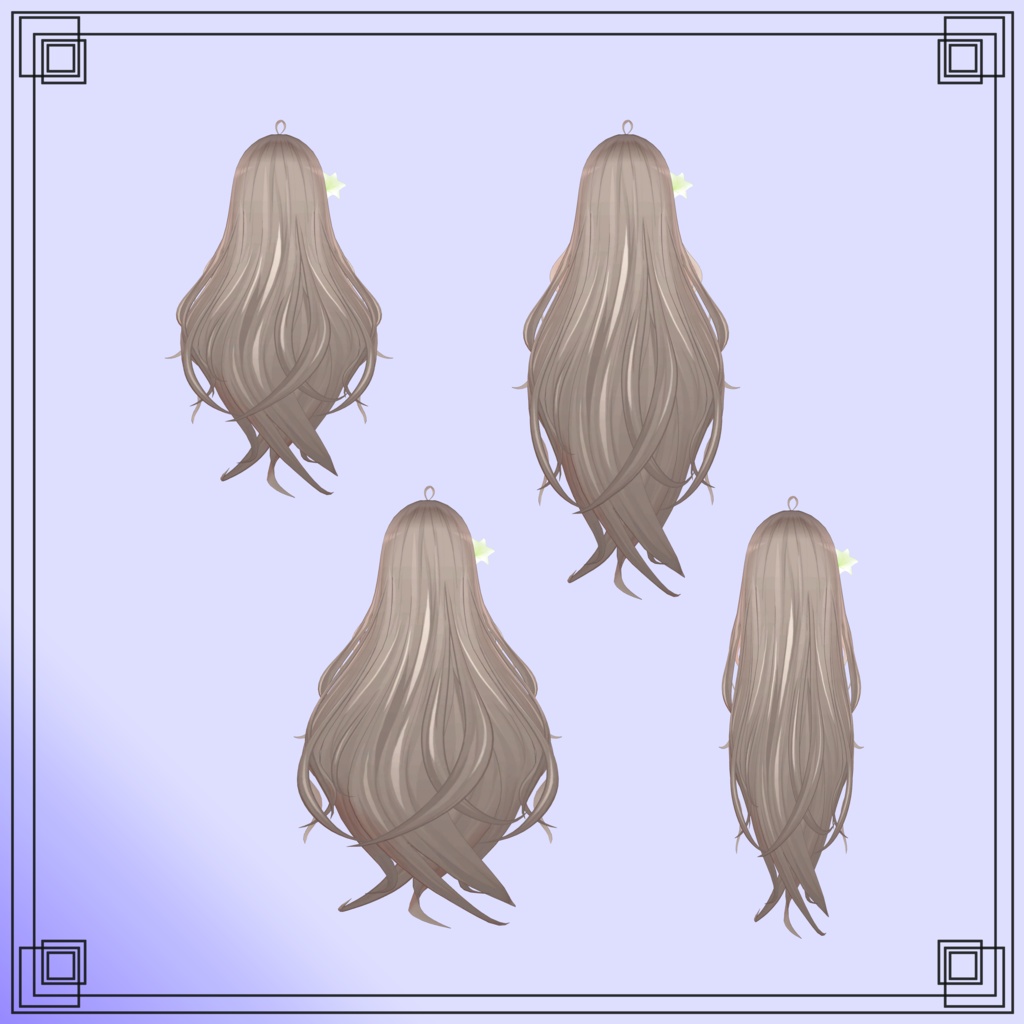 【8アバター対応】Lily hair