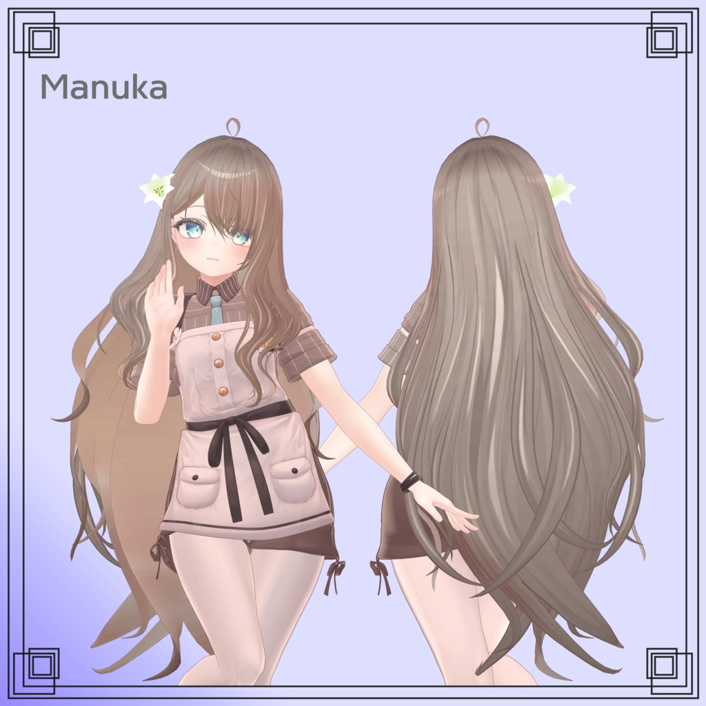 【8アバター対応】Lily hair