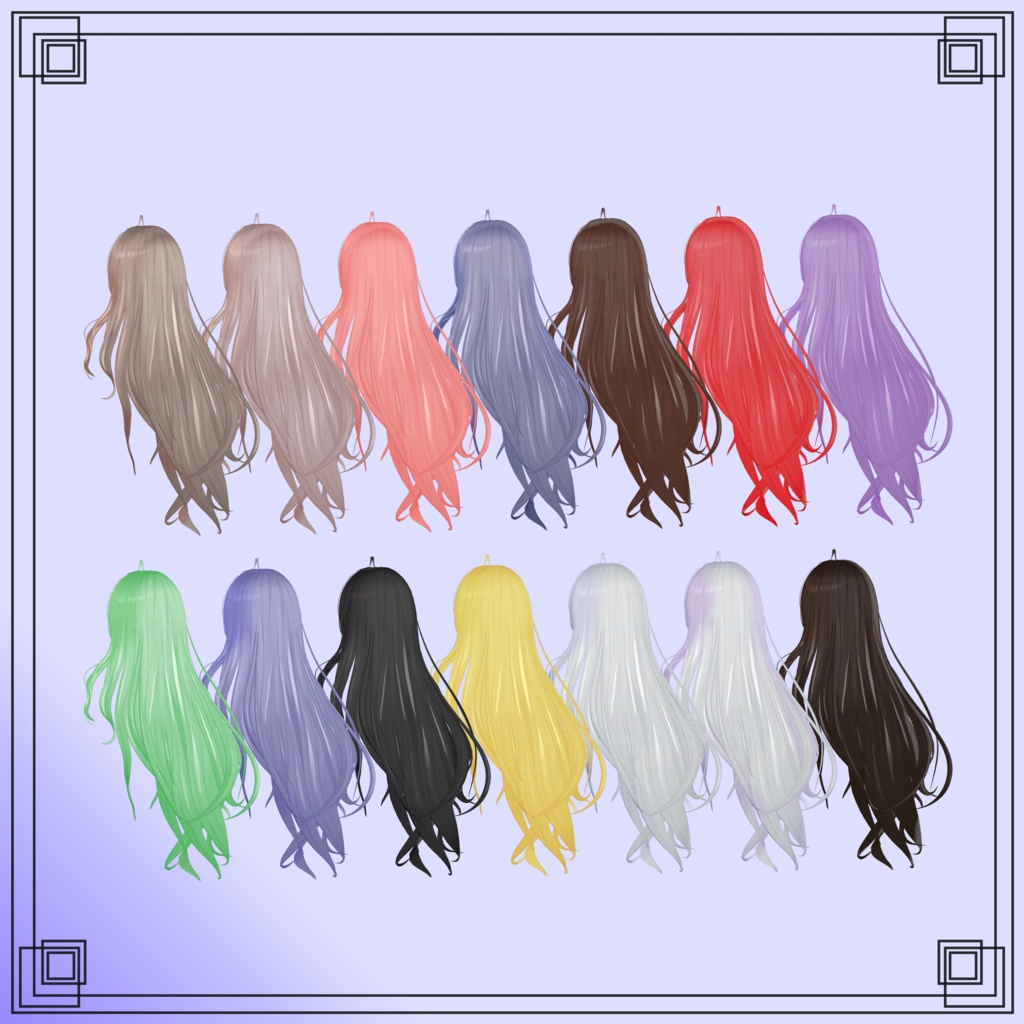 【8アバター対応】Lily hair