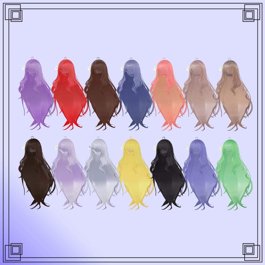 【8アバター対応】Lily hair