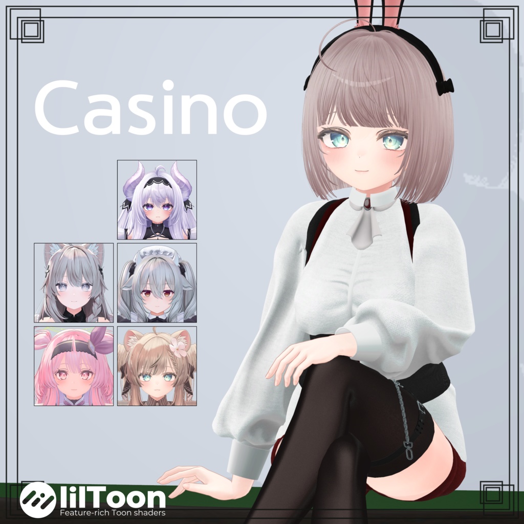 【5アバター対応】Casino costume set