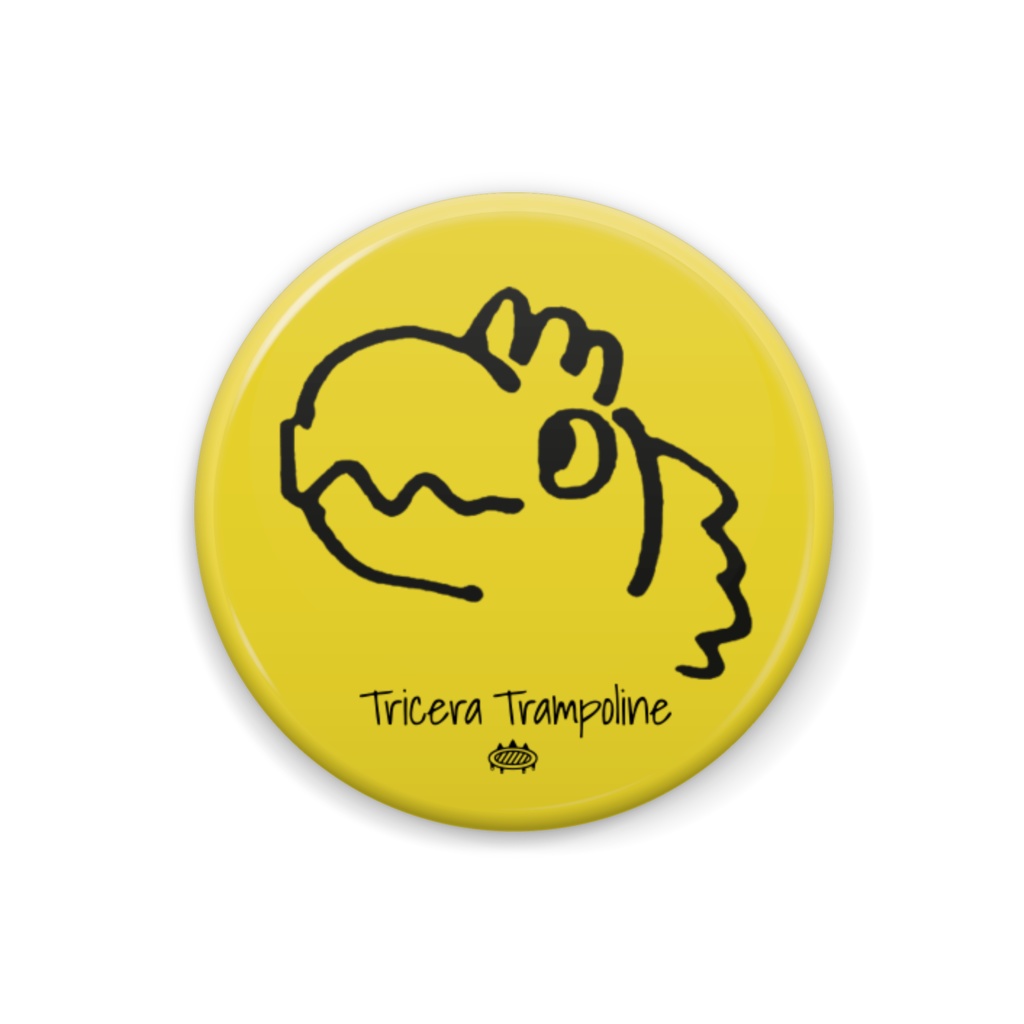 Tricera Trampoline | tin badge