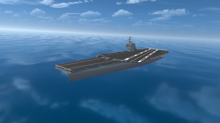 [VRChat向け仮想空母](ギミックなし)