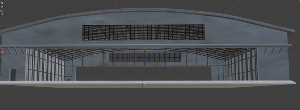 [VRChat向け]航空機用格納庫