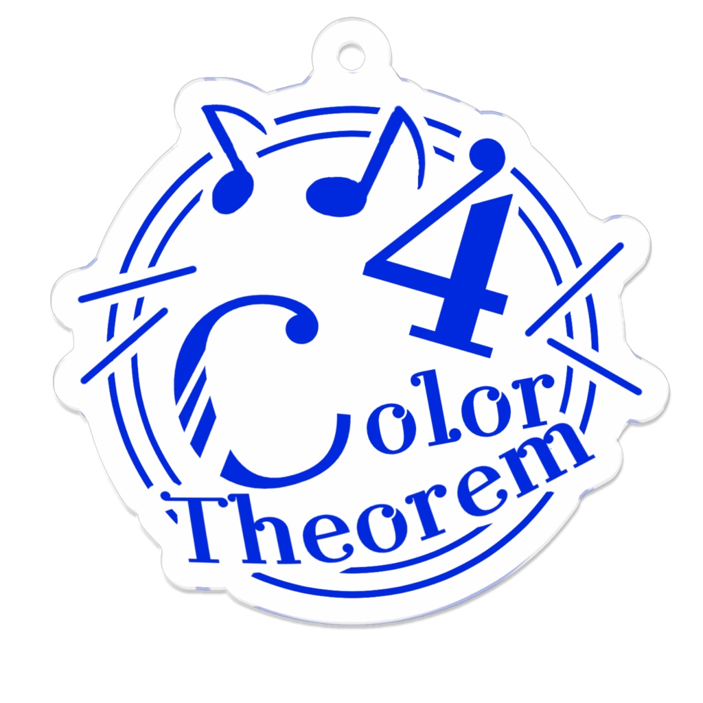 4 Color Theorem アクリルキーホルダー