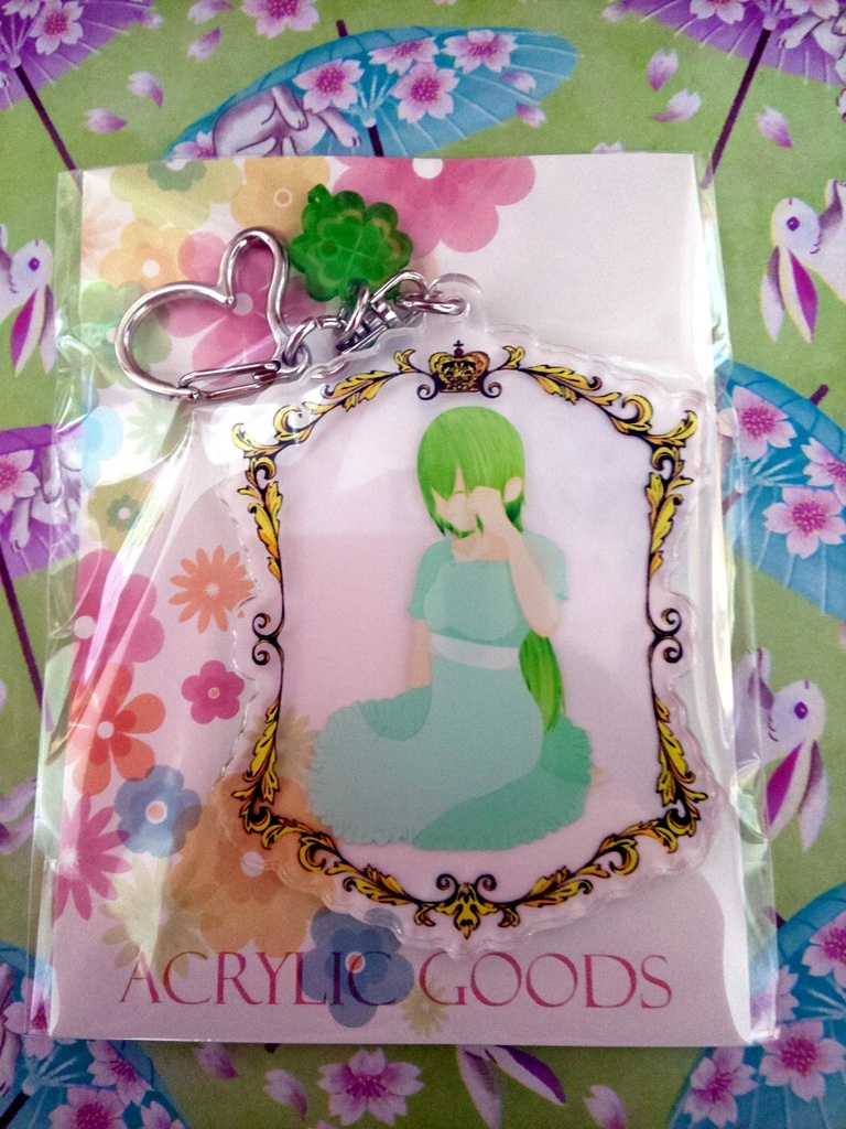 アクリルキーホルダー 華