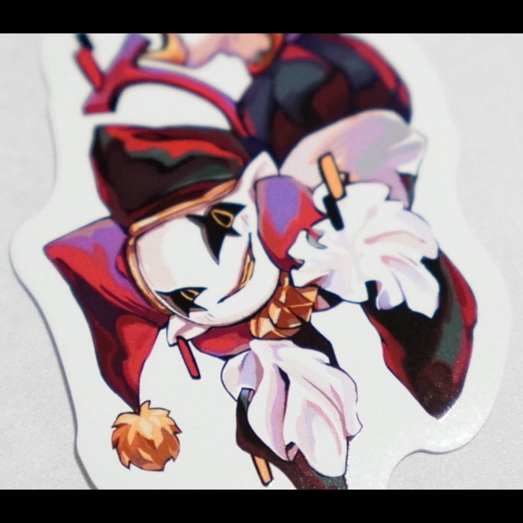 ジェビルステッカー レッド