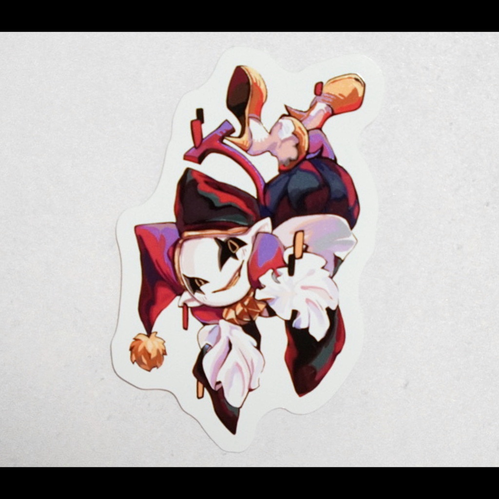 ジェビルステッカー レッド