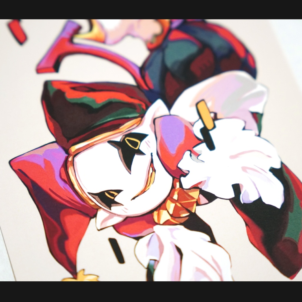 ジェビルポストカード レッド