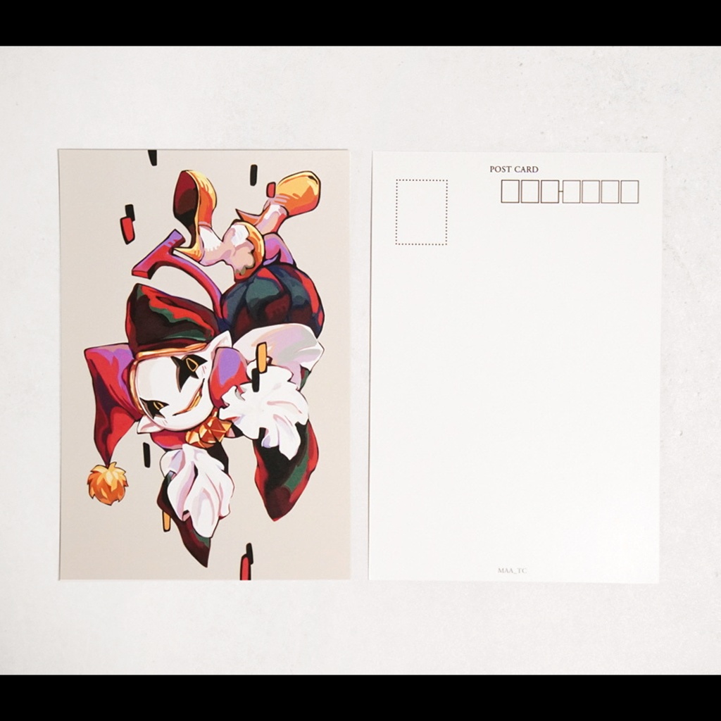 ジェビルポストカード レッド