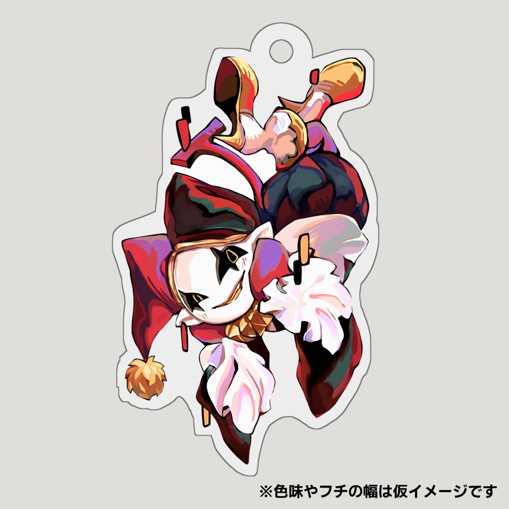 ジェビル アクリルキーホルダー レッド