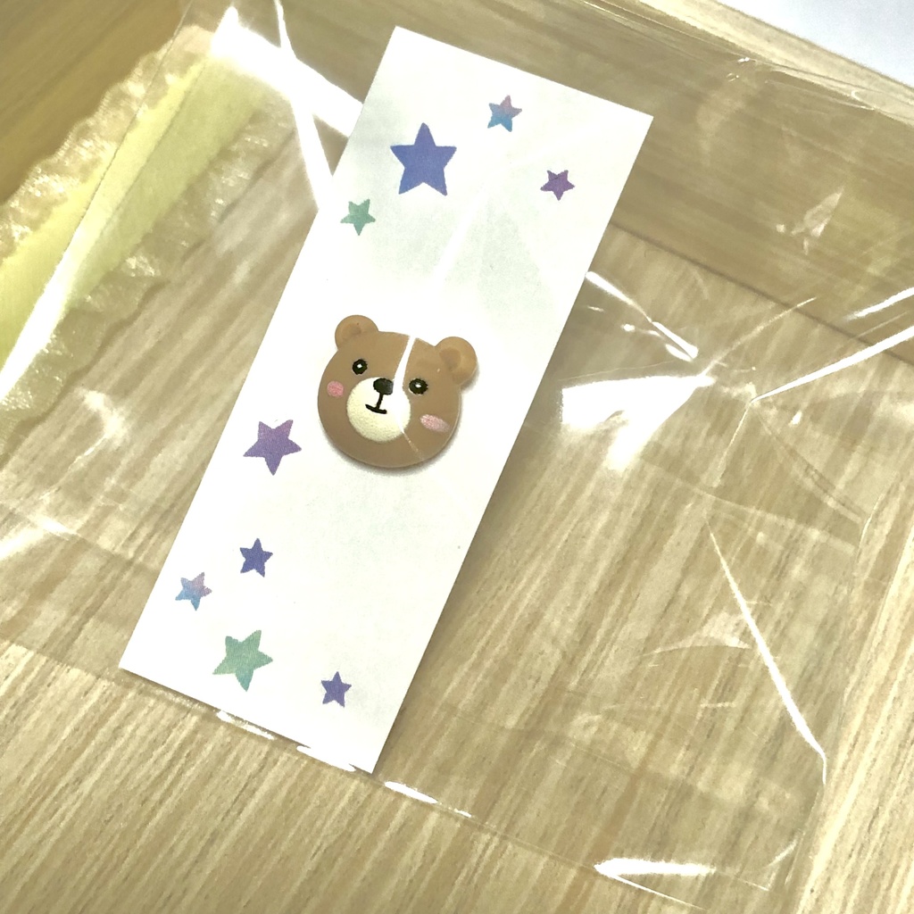 くまさんのお顔とおしりのピアス・片方