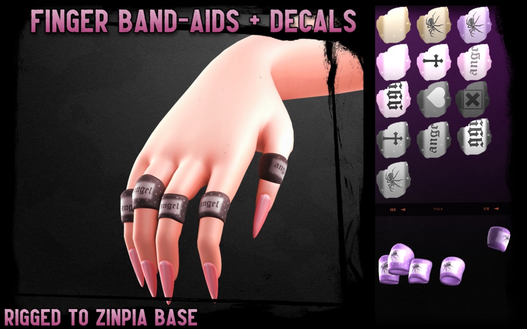 Finger Bandaids | 3D Asset | Personal/Commercial License