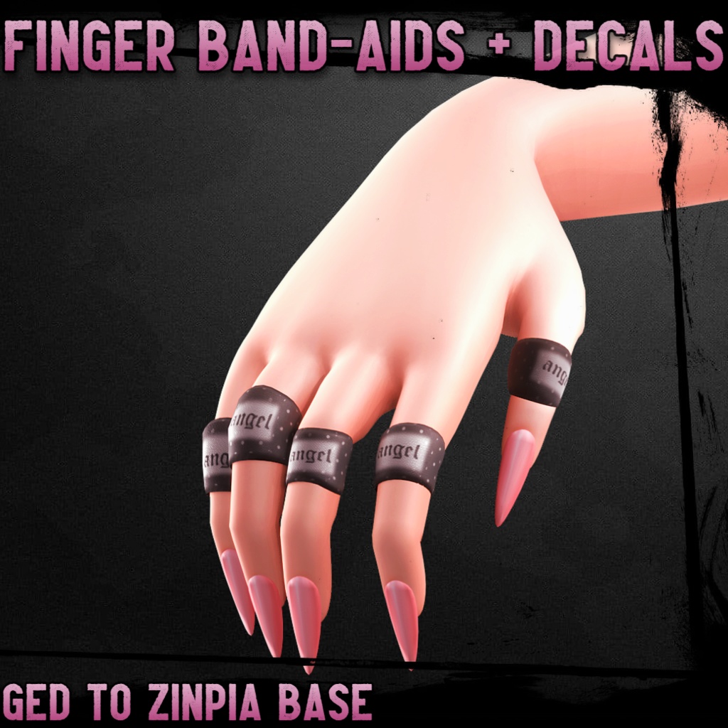 Finger Bandaids | 3D Asset | Personal/Commercial License 