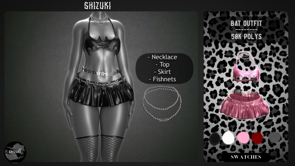 Bat Outfit | 3D Asset | Personal/Commercial License