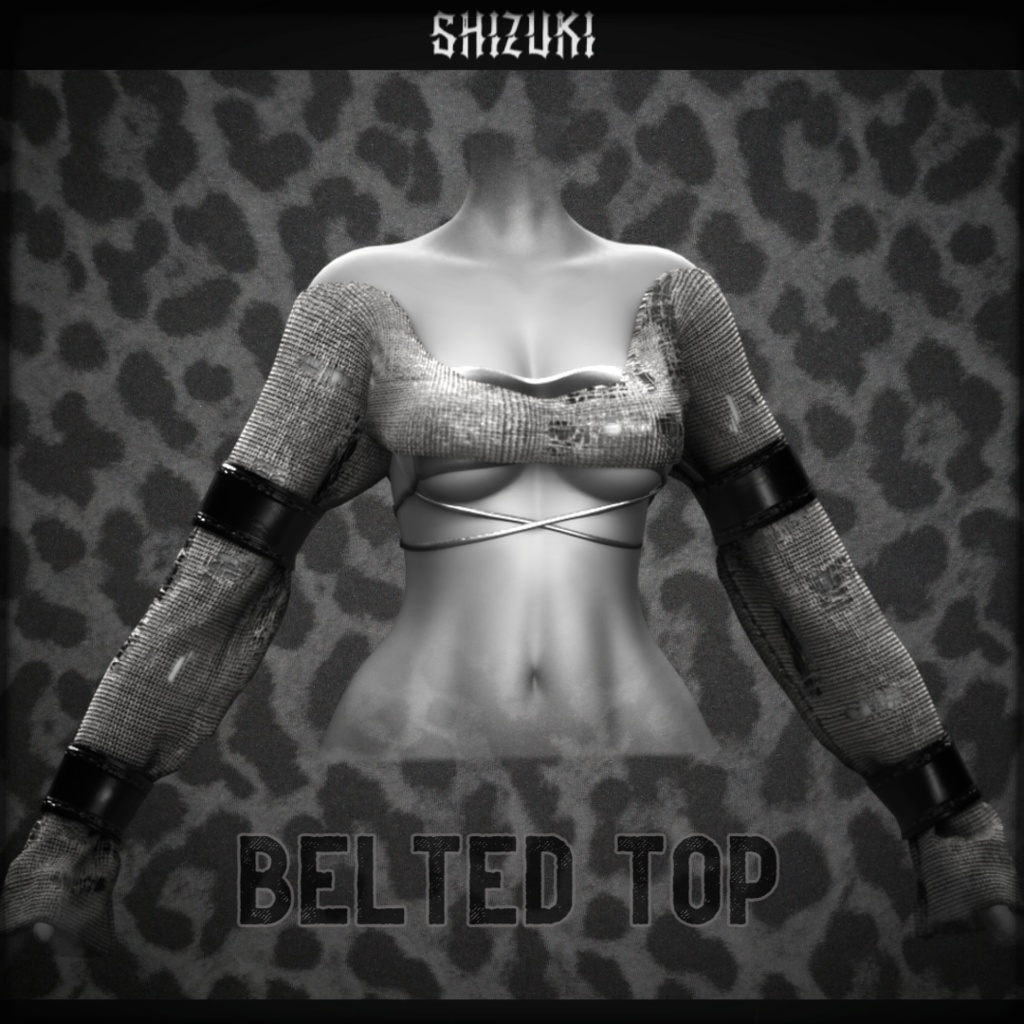 Belted Layered Top | 3D Asset | Personal/Commercial License