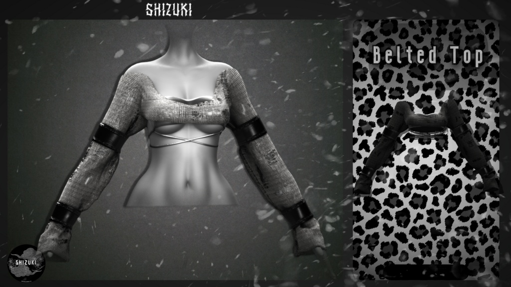 Belted Layered Top | 3D Asset | Personal/Commercial License
