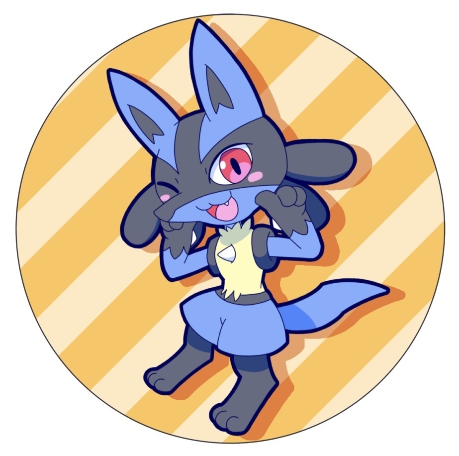 ルカリオ 缶バッジ ※別途送料あり