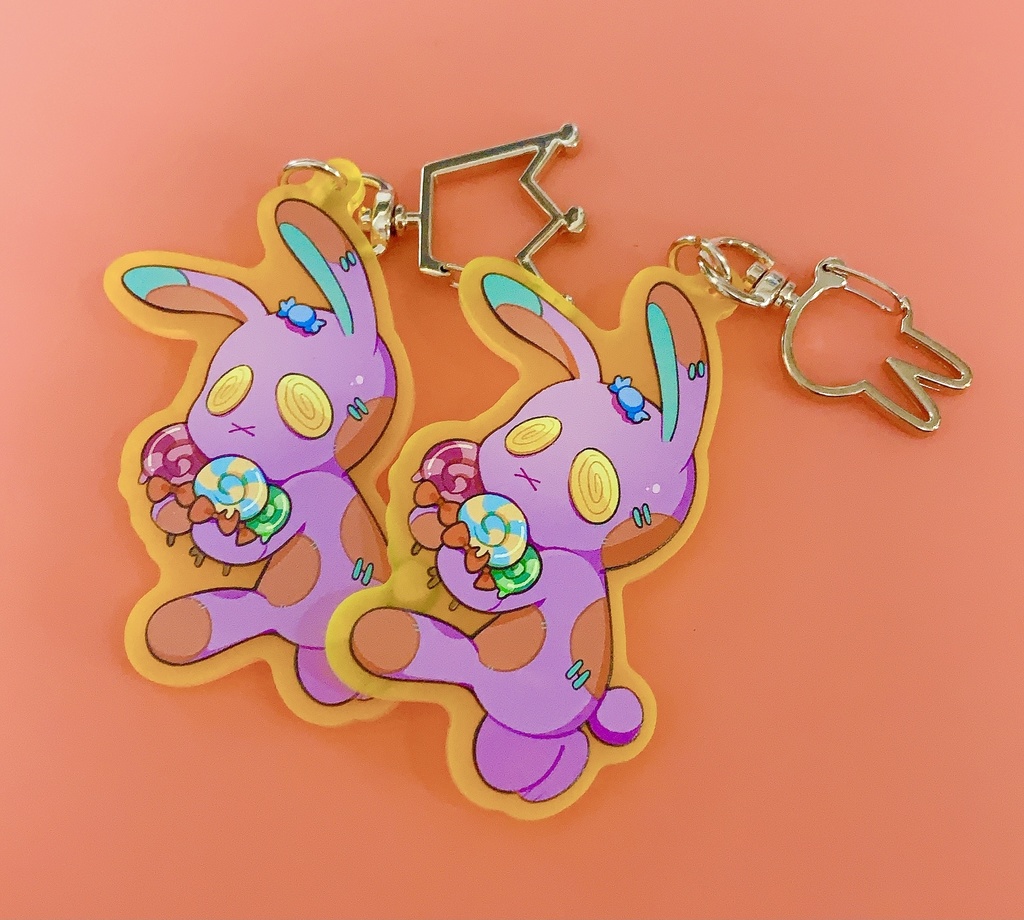 ウサギさんアクリルキーホルダー