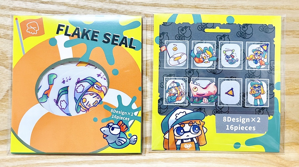 苦のバイト🐟クリアフレークシール