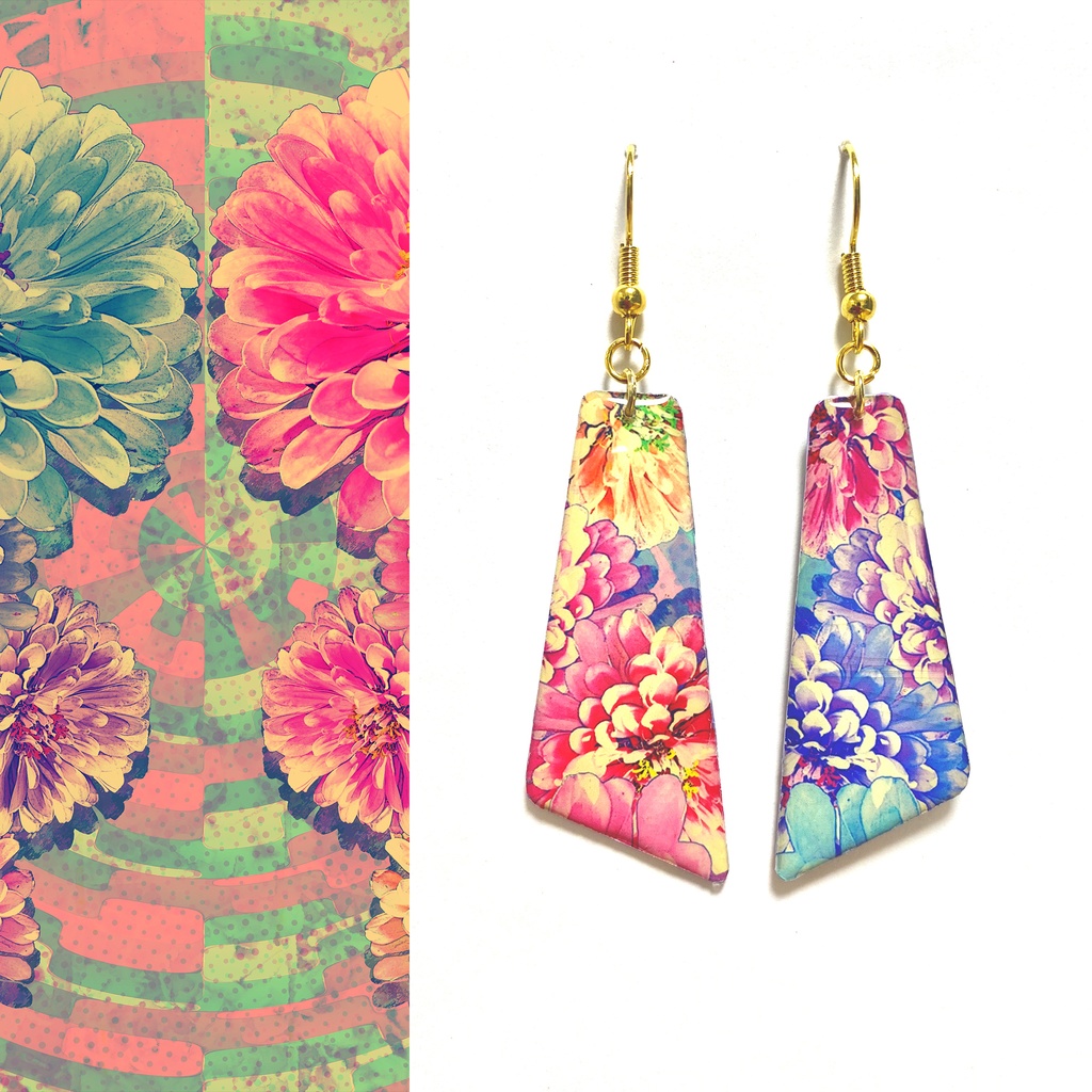 ピアス/イヤリング「twin flowers(1)」