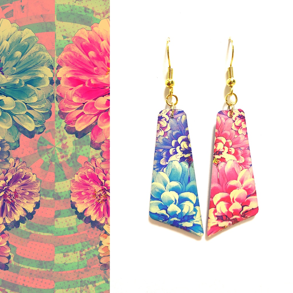 ピアス/イヤリング「twin flowers(2)」