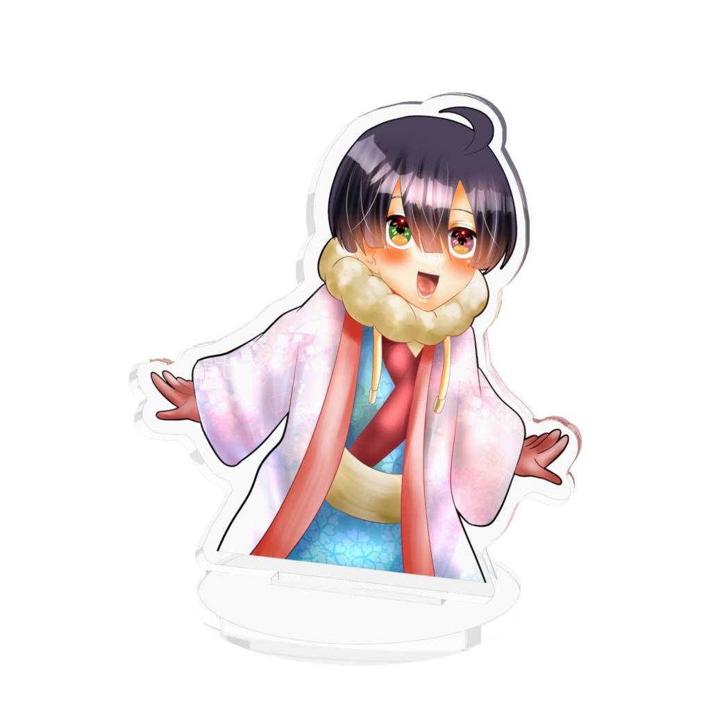 アクリルスタンド お正月22 川上桃介 ねぎこわーるど Booth