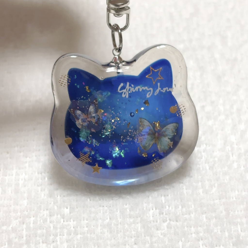 星空ねこちゃんのキーホルダー