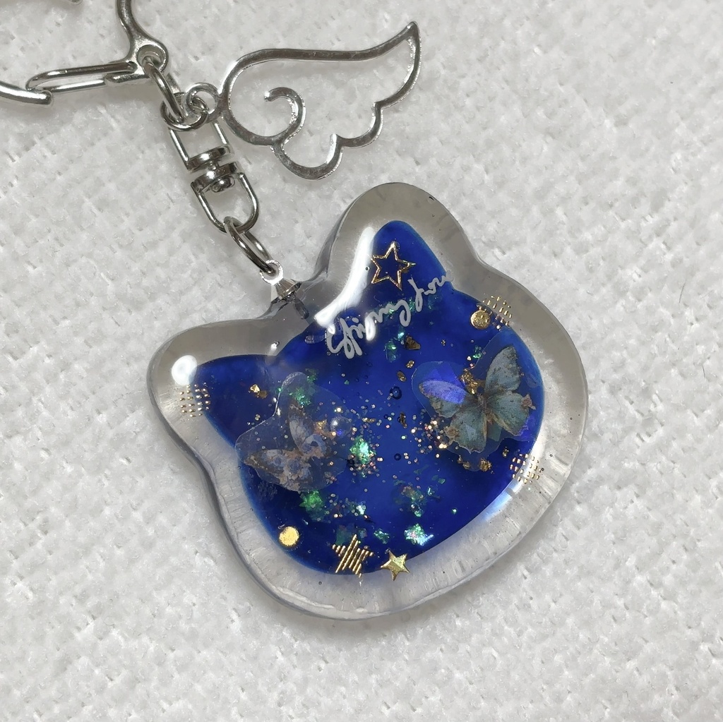 星空ねこちゃんのキーホルダー