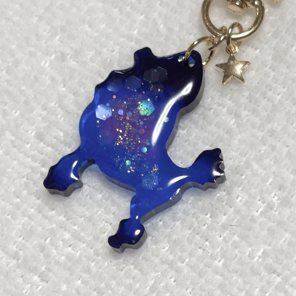 星空わんこのキーホルダー(トイプードル)