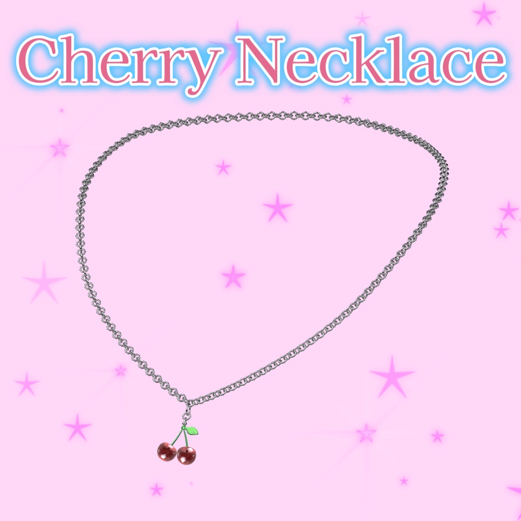 チェリーネックレス Cherry Necklace(VRChat想定)