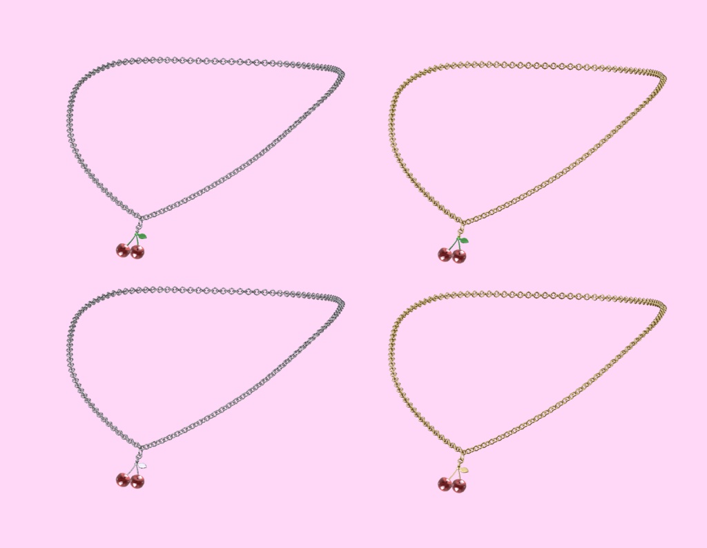 チェリーネックレス Cherry Necklace(VRChat想定)