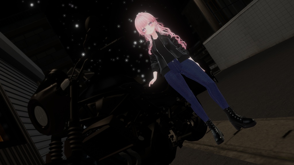 3D衣装『Leather Rider』【VRChat想定】【複数アバター対応】