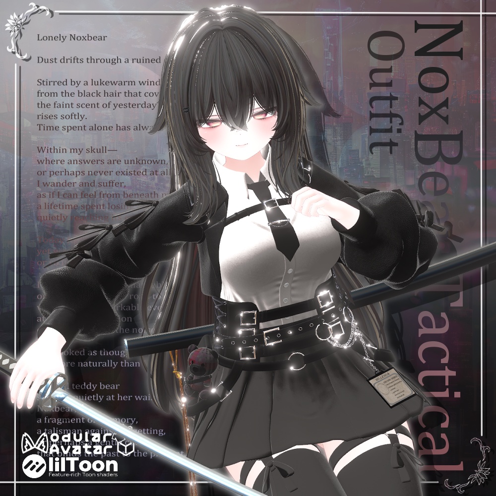 💖1日限定超ビッグセール開催!💖【18アバター以上対応】3D衣装『NoxBear Tactical Outfit』【VRChat想定】 #Millenoa