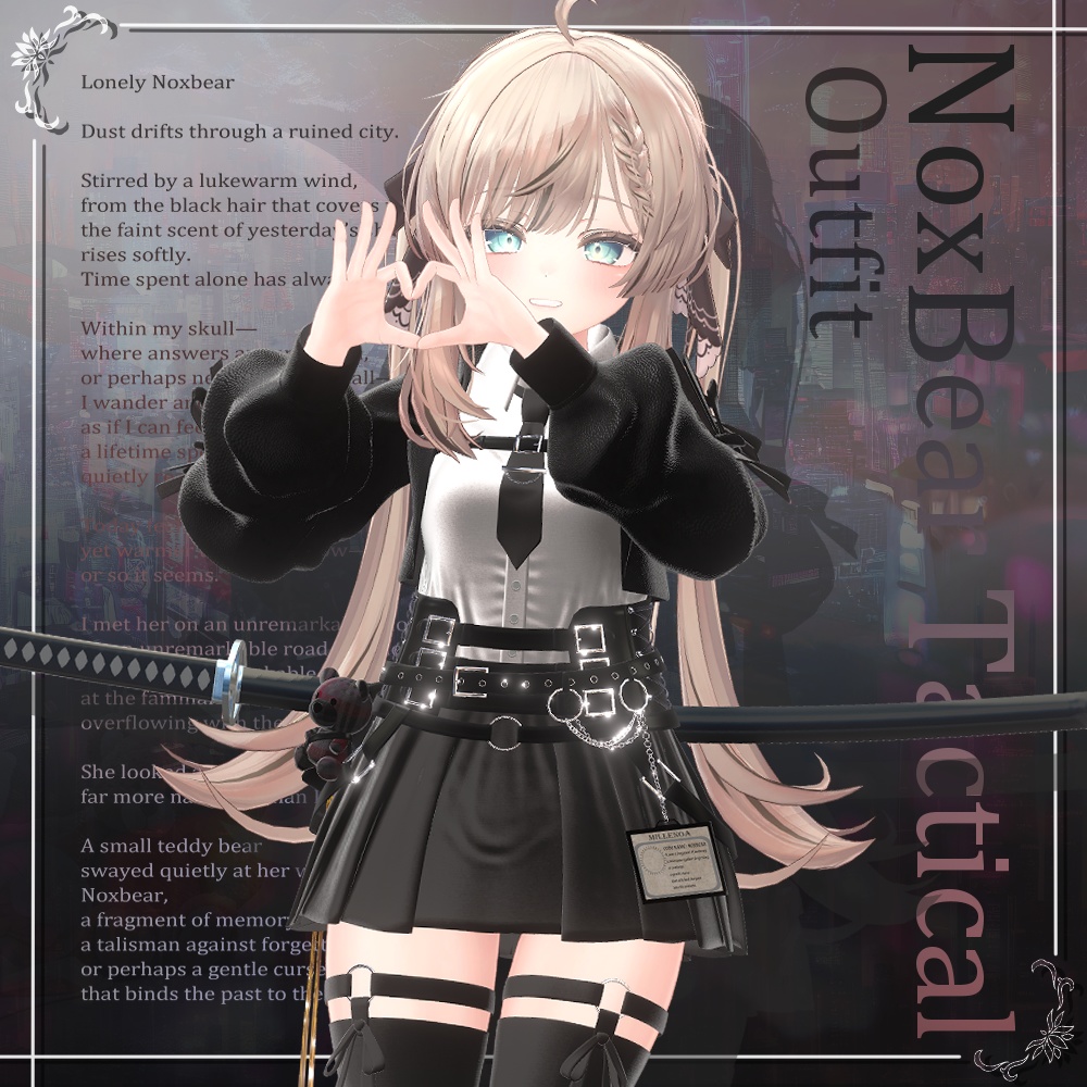 💖1日限定超ビッグセール開催!💖【18アバター以上対応】3D衣装『NoxBear Tactical Outfit』【VRChat想定】 #Millenoa