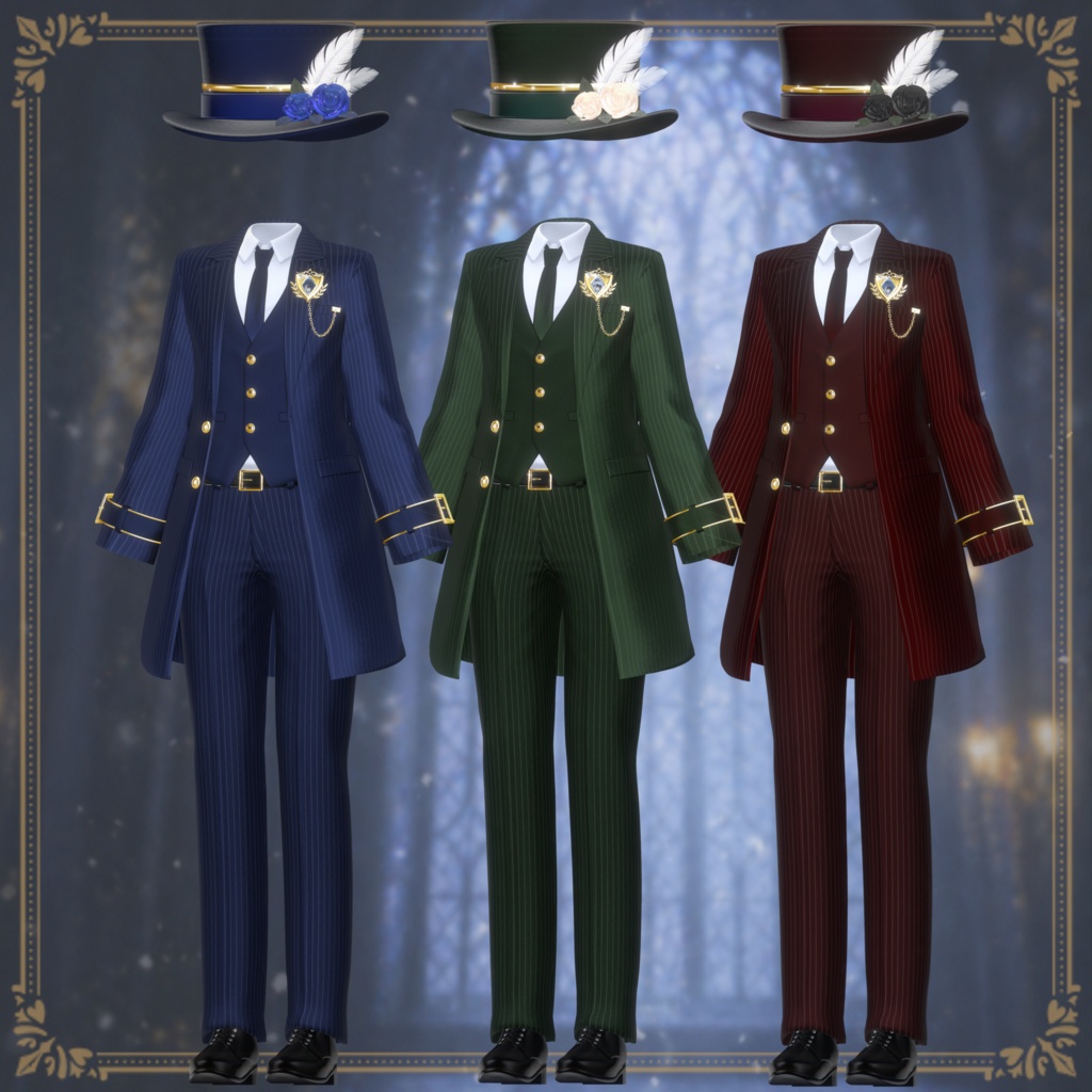 💖1日限定超ビッグセール開催!💖3D衣装『Noble Tailcoat』【VRChat想定】 #Millenoa