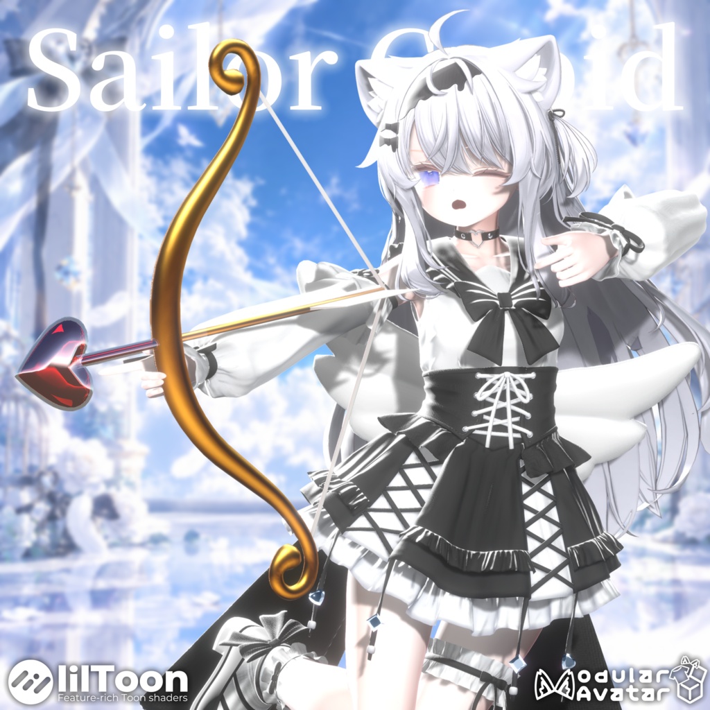 【一日限定超ビッグセール中!💖】弓矢ギミック付き3D衣装『Sailor Cupid』